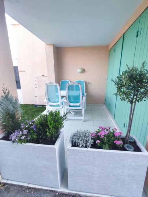 Chez Adriana Appartement Cosy Avec Jardin, Proche Plage Grimaud Exteriör bild